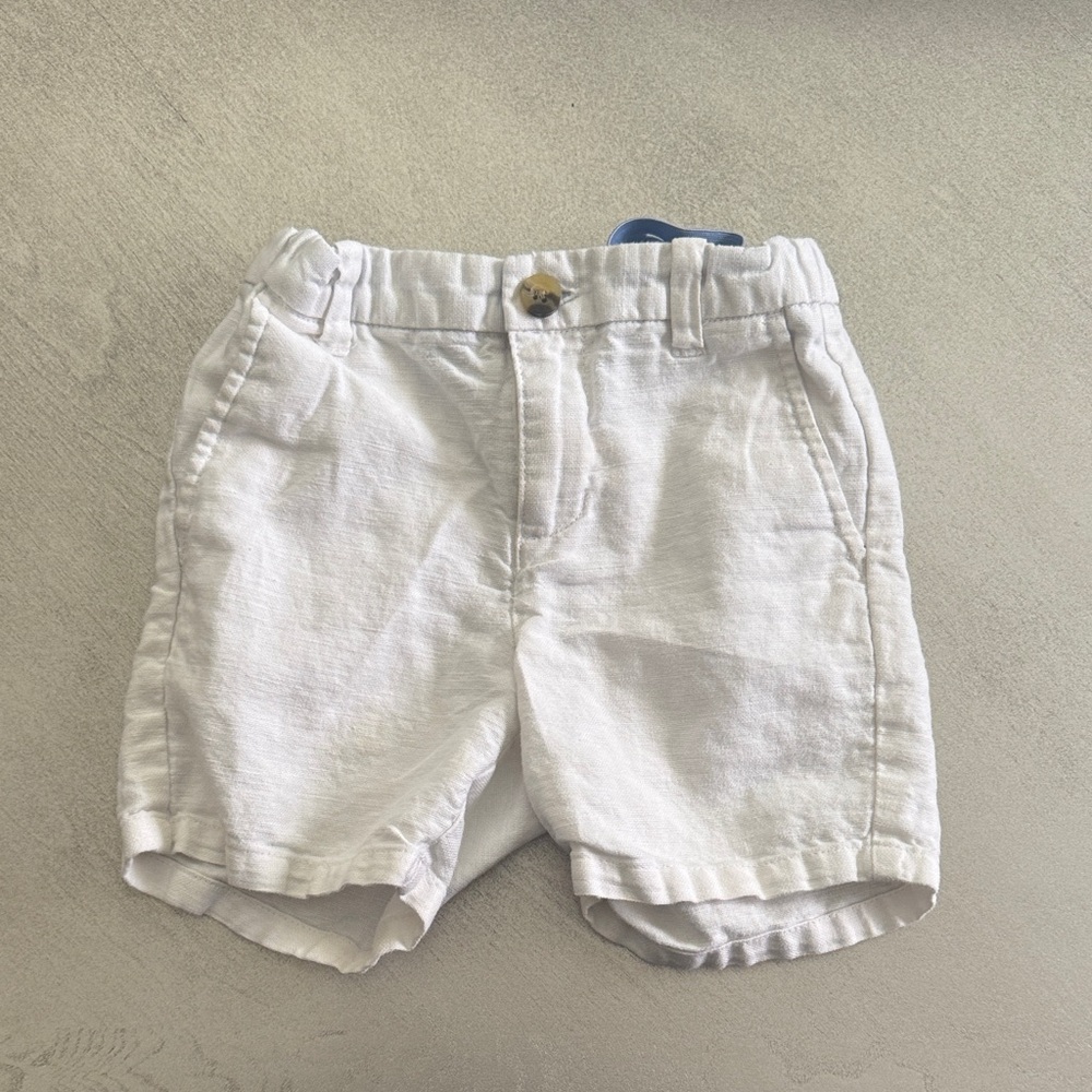 Janie and Jack Classic White Kids Shorts